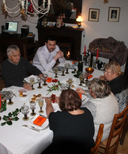 Noël 2015, en famille, dans la maison de son enfance à Pouldavid