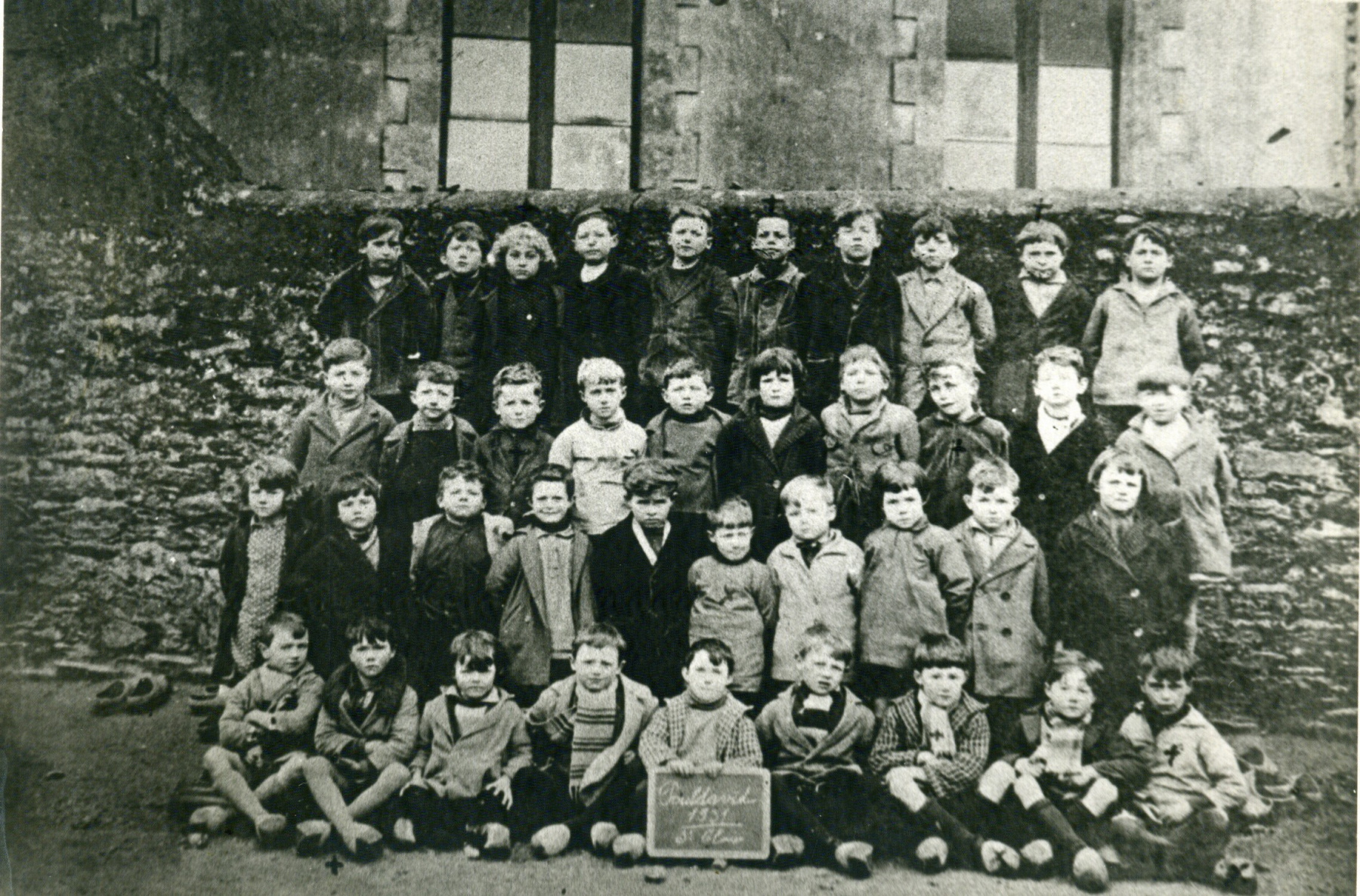 1931 - École primaire de Pouldavid - 2ème rang, 4ème à partir de la droite