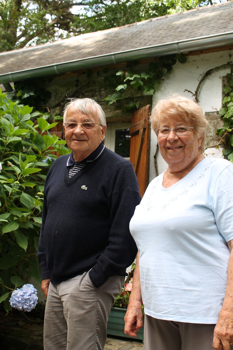 C'est dans le cadre bucolique de leur « penty » (maison bretonne) que Jean-François et Josette ont choisi pour fêter leurs 60 années de vie commune