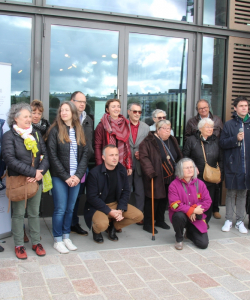 28-04-2018 - inauguration des jardins de lecture des Capucins (Brest) : les récipiendaires et leur famille